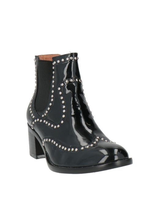 Jeffrey Campbell Black Ankle Boots Textile Fibers