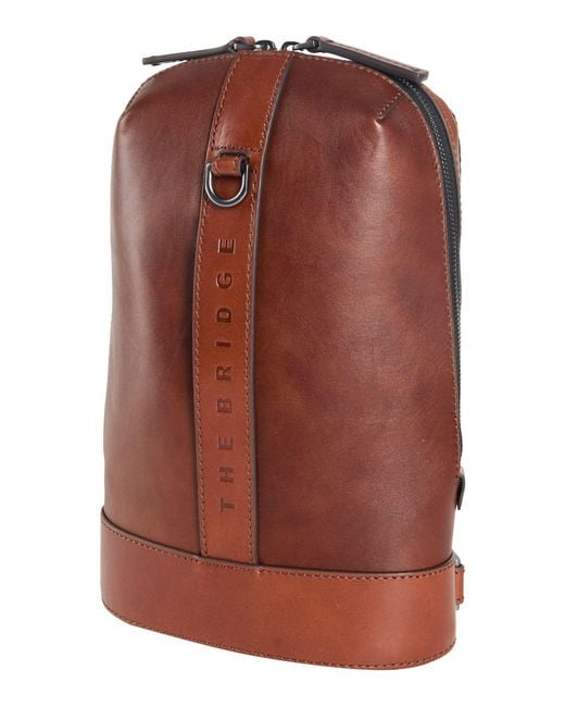 The Bridge Brown Backpack Cow Leather for men