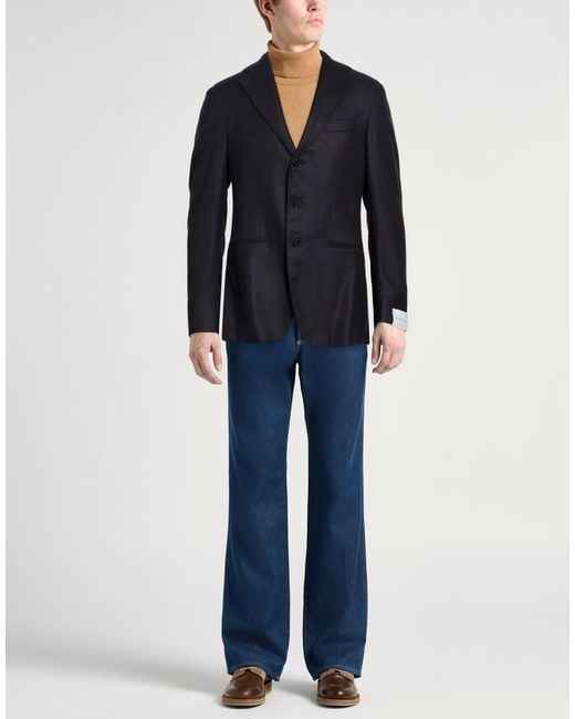 Caruso Blue Blazer for men