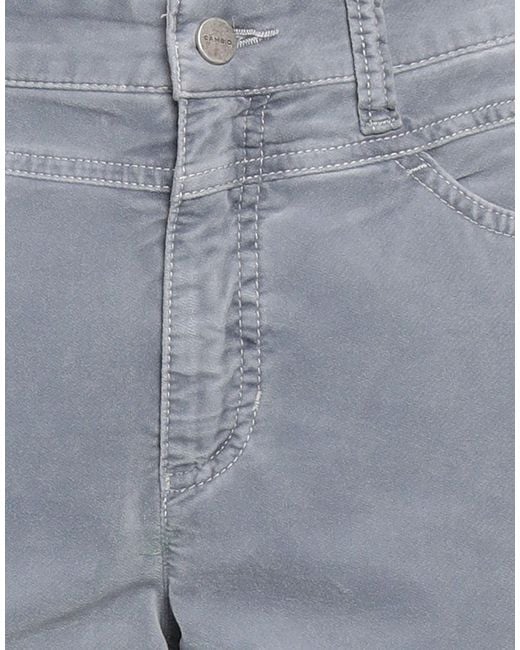 Cambio Gray Slate Pants Cotton, Polyester, Elastane
