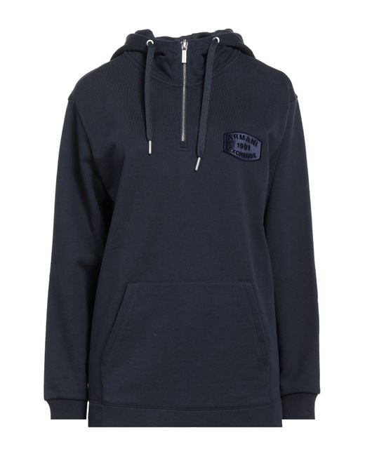 ARMANI EXCHANGE Blue Sweatshirt Cotton