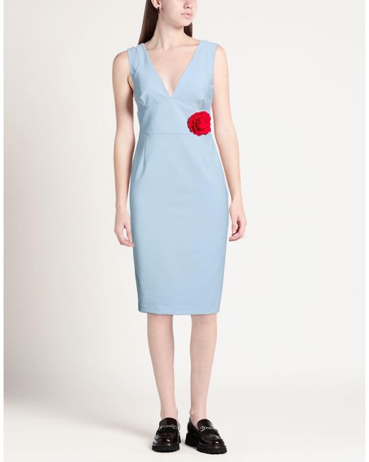 Babylon Blue Sky Midi Dress Polyamide, Elastane