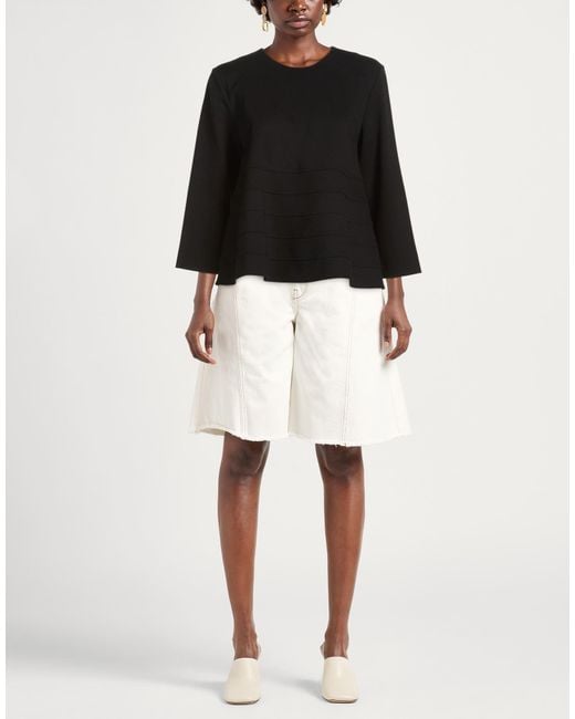 Top MEIMEIJ de color Black
