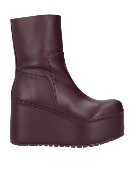 Paloma Barceló Purple Ankle Boots