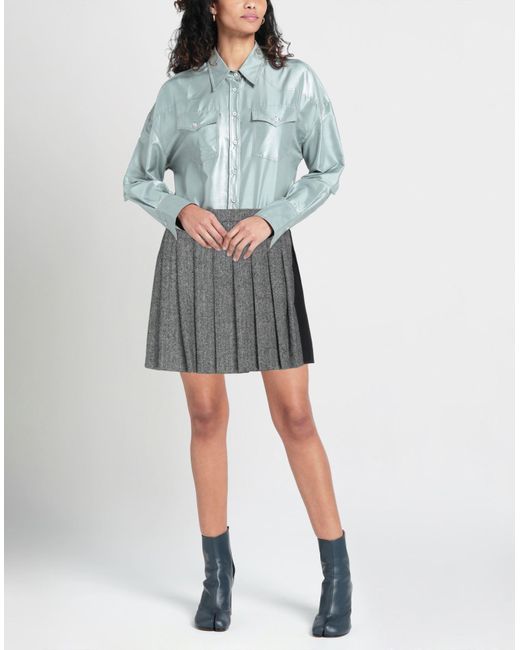 DSquared² Gray Mini Skirt