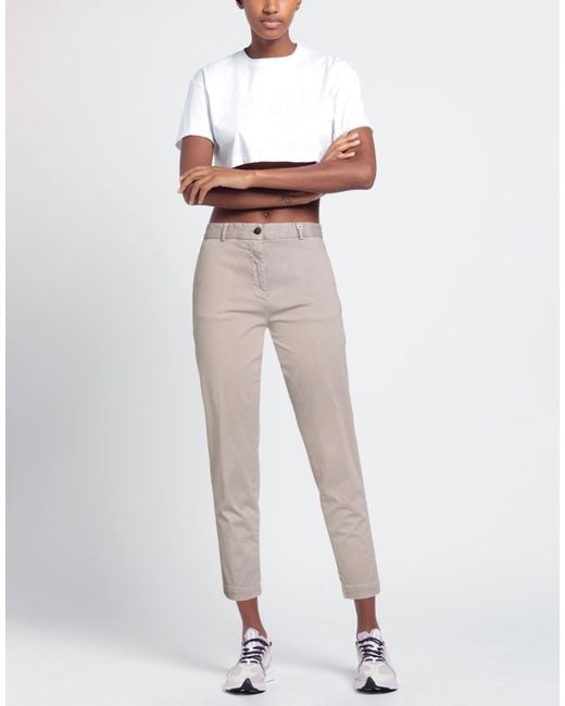 Myths Gray Pants Cotton, Elastane