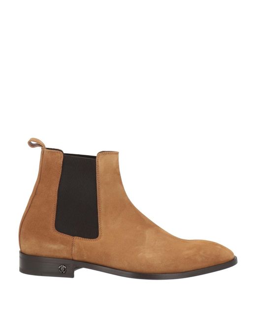 Roberto Cavalli Brown Ankle Boots for men