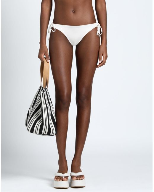 Melissa Odabash White Bikini Bottoms & Swim Briefs