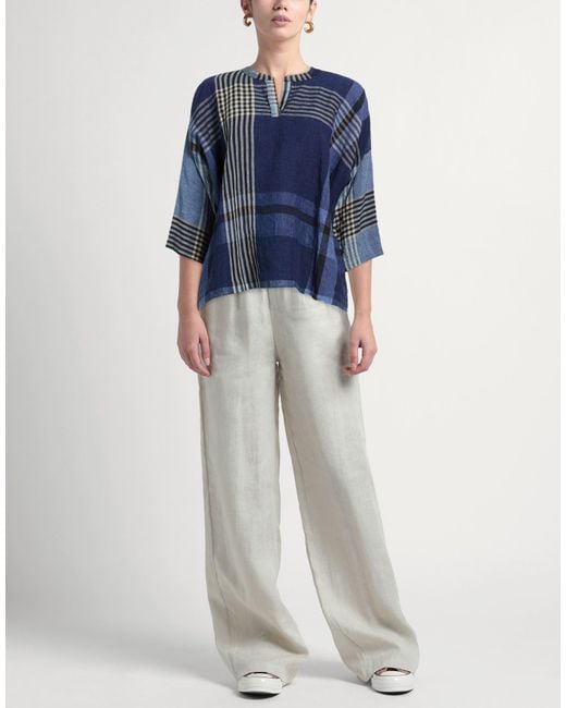H+ Hannoh Wessel Blue Top Linen