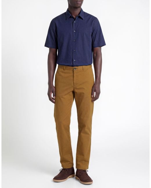 Paul Smith Natural Sand Pants Cotton, Elastane for men