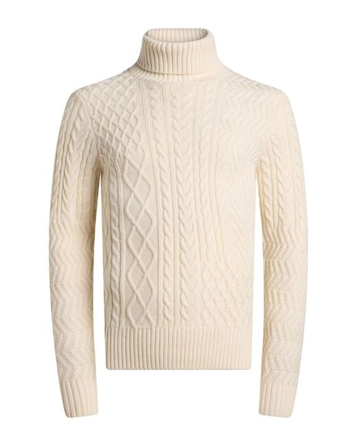 Schott Nyc White Turtleneck for men