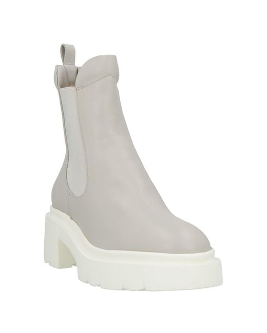 Pomme D'or White Ankle Boots