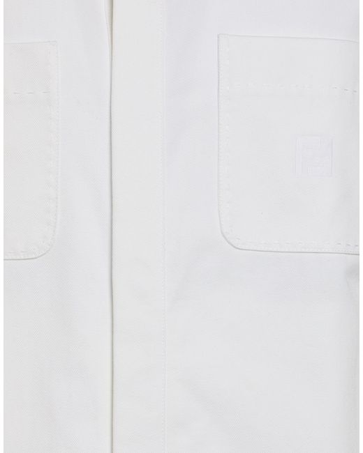 Fendi White Jacket Cotton for men