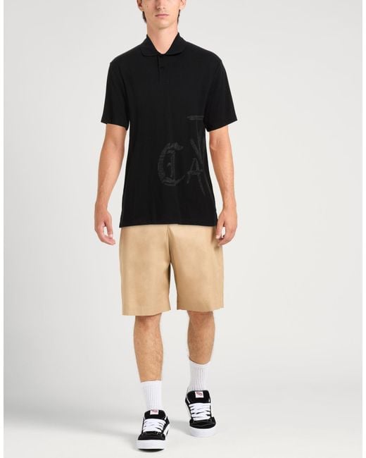 Just Cavalli Black Polo Shirt for men