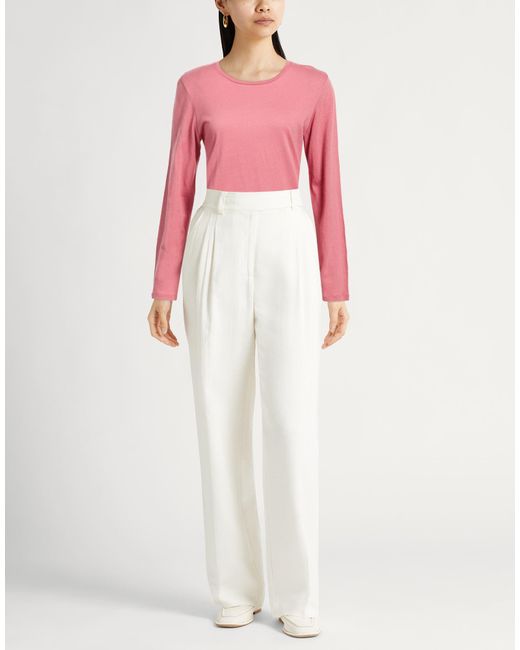 Majestic Filatures Pink T-Shirt Cotton, Cashmere