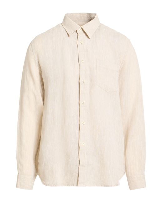 120% Lino Natural Shirt Linen for men