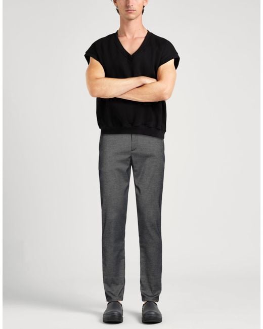 Replay Gray Pants Polyester, Viscose, Elastane for men