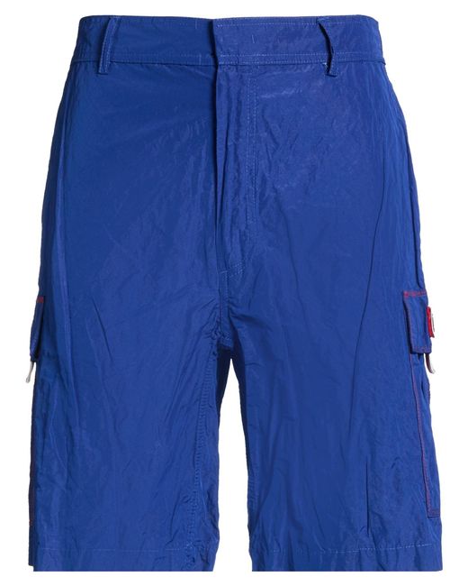 Iceberg Blue Shorts & Bermuda Shorts Polyester, Metallic Fiber for men