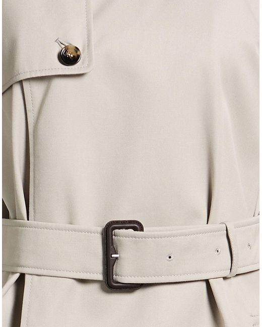 Burberry Natural Overcoat & Trench Coat Polyester, Cotton