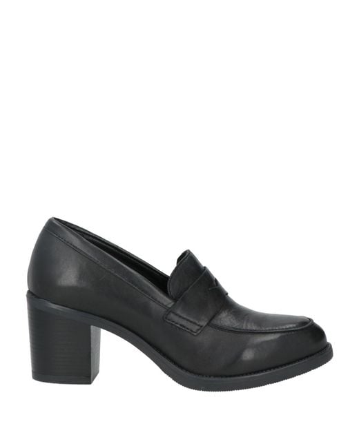 Cinzia Soft Black Loafers Leather