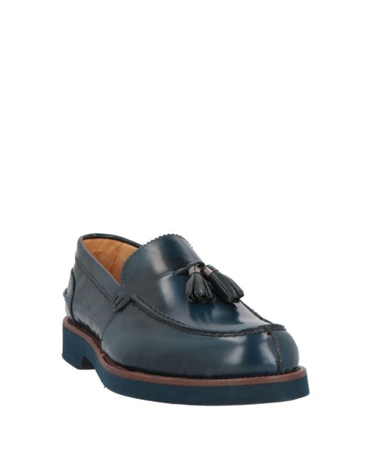 Exton Blue Loafers Leather for men