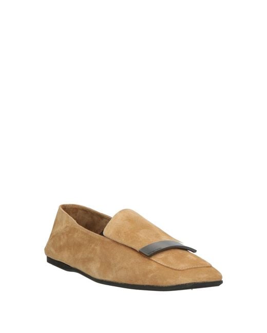 Sergio Rossi White Sr1 Camel Loafers Leather for men
