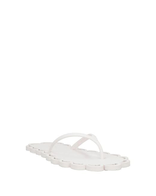 Carlotha Ray White Thong Sandal Synthetic Material