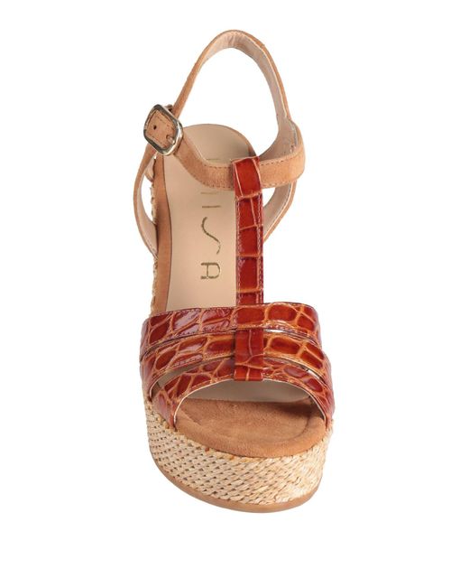 Unisa Brown Sandals Leather