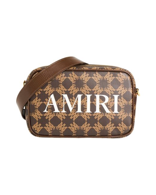 Amiri Brown Cross-Body Bag Cotton, Linen, Polyurethane for men