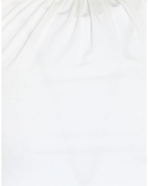 ALAINPAUL White Top Viscose, Elastane