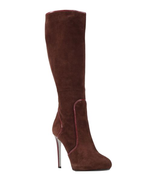 Rene Caovilla Brown Chocolate Boot Leather