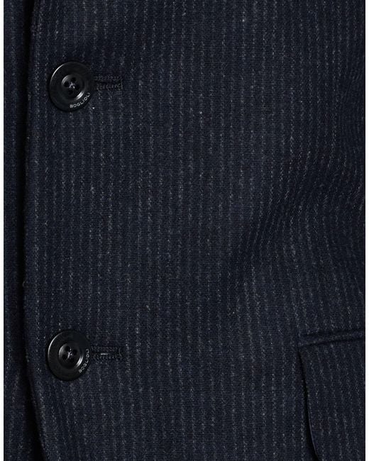 Boglioli Blue Suit Virgin Wool, Polyester, Elastane for men