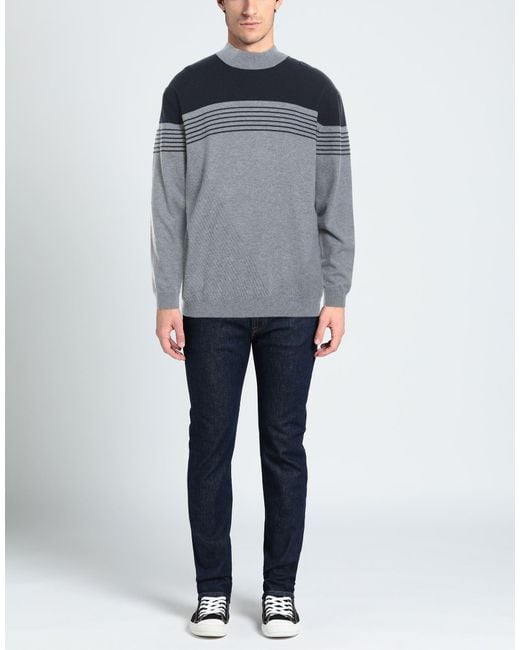 Alpha Studio Blue Turtleneck for men