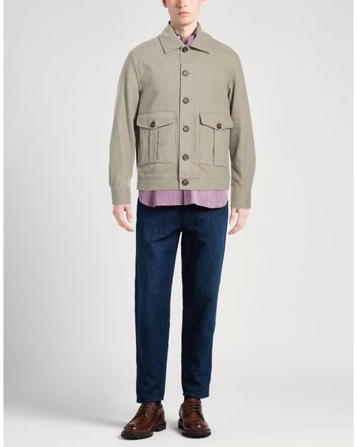 Eleventy Gray Jacket Wool, Cashmere, Elastane for men