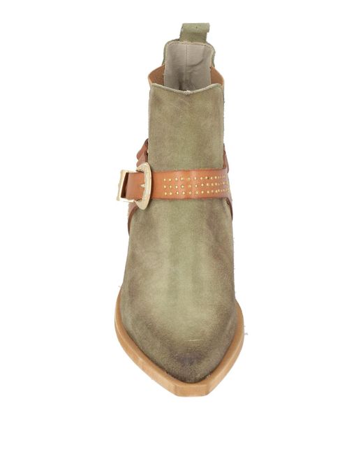 Manila Grace Natural Ankle Boots