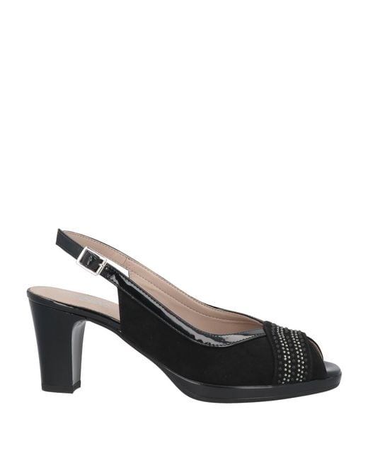 Cinzia Soft Black Sandals