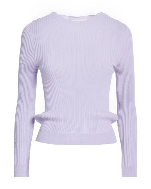 CECILIE BAHNSEN Purple Lilac Sweater Cotton, Polyamide