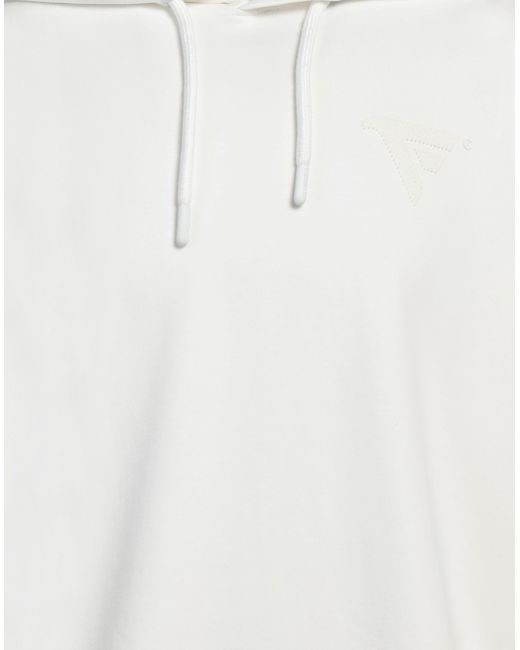 Fred Mello White Sweatshirt Cotton, Polyester, Elastane for men