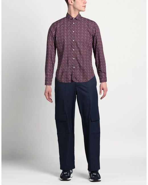 GMF 965 Purple Shirt Cotton for men