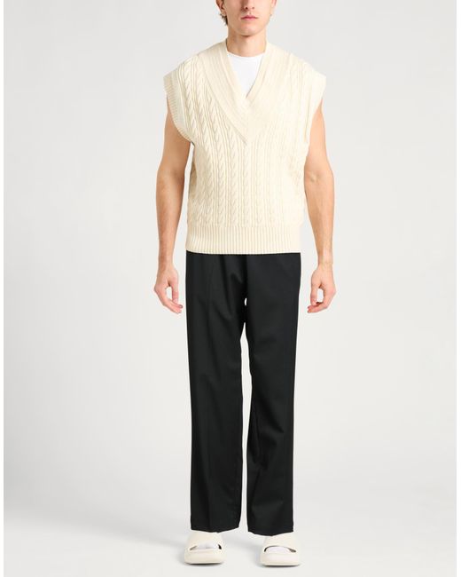 MM6 by Maison Martin Margiela Black Pants Polyester, Viscose, Elastane for men