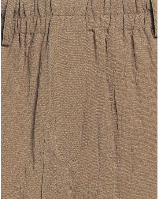 Alysi Brown Shorts & Bermuda Shorts Lyocell, Linen