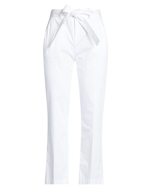 Liu Jo White Pants Cotton, Elastane