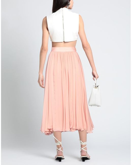 Rochas Pink Midi Skirt