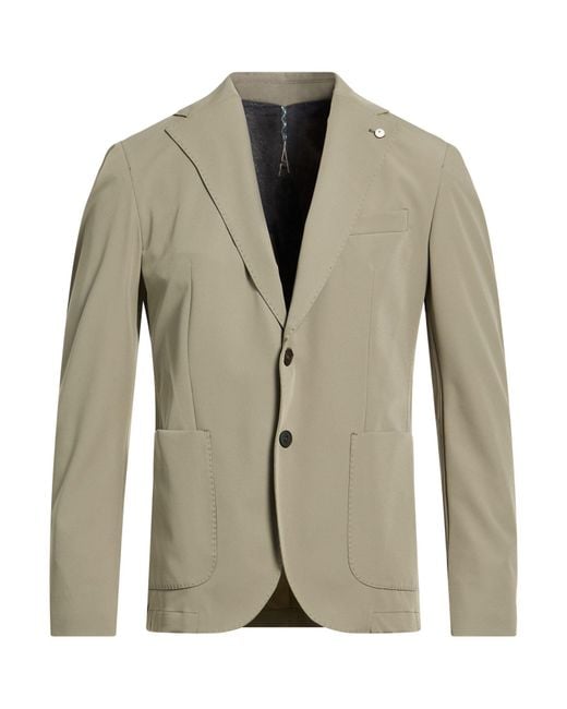 L.b.m. 1911 Green Blazer Polyamide, Elastane for men