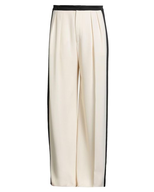 Aspesi Natural Cream Pants Acetate, Viscose for men