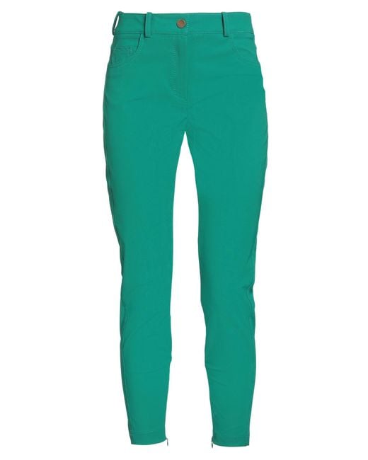 Elisabetta Franchi Green Emerald Pants Polyamide, Elastane