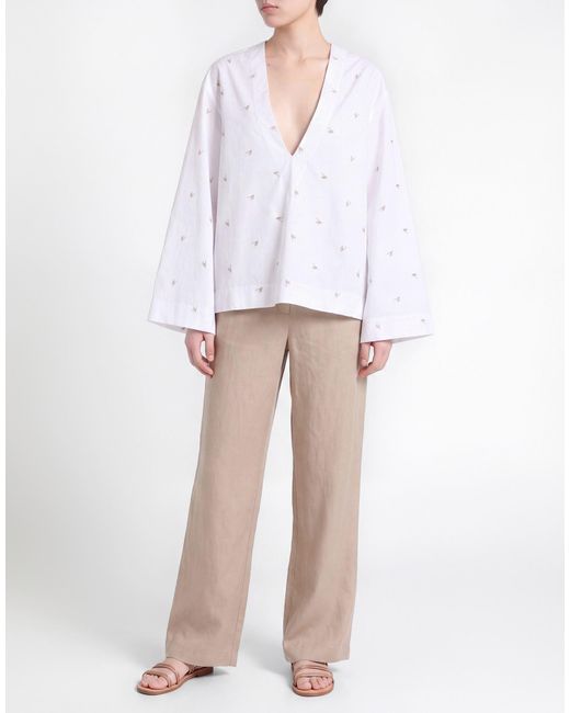 The Attico White Top Cotton, Polyester