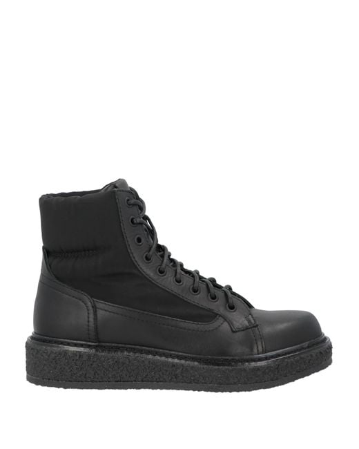 Emporio Armani Black Ankle Boots for men
