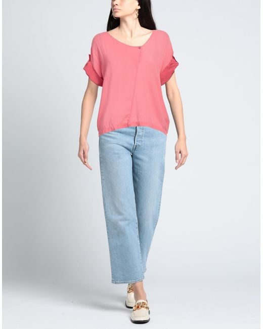 ALESSIA SANTI Pink Coral Top Viscose