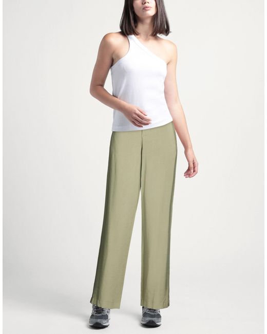 RUE DU BAC Green Pants Viscose, Polyester